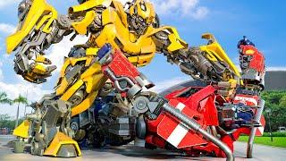 Transformers: The Last Knight - Optimus Prime vs Bumblebee Final Fight Scene | Comosix Tech [HD]