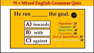 70 + English Grammar Mixed Quiz | Practice test | Test your English | No.1 Quality English