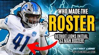 Detroit Lions 2024 53 Roster: WHO'S IN, WHO'S OUT?