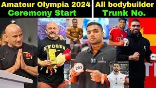 All Bodybuilders Trunk No.Ceremony Amateur Olympia 2024 / Himanshu Sharma, Mukesh Singh