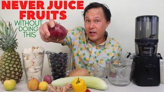 Never Juice Fruits Without Doing This to Make it More Healthy