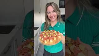 Канапе с салями, сыром и оливками #закуска #food #рецепты #канапе