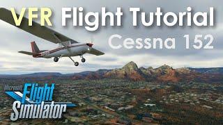 Real Pilot VFR Flight Lesson | Microsoft Flight Simulator | Cessna 152