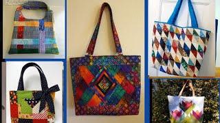 beautiful quilted handbag, zafa art