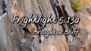 Frightlight 5.13a (Lucas Arredondo) - Broughton Bluff