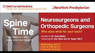 Spine Time: Neurosurgeons and Orthopedic Surgeons