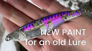 DIY AIRBRUSHING FISHING LURE - painting an old jig