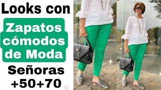 ZAPATOS CÓMODOS Y MODERNOS PARA MUJERES DE 50 60 Y 70 AÑOS MODA MUJER MADURA 2022