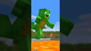 "JJ helps Mikey - MAIZEN Minecraft Animation #shorts