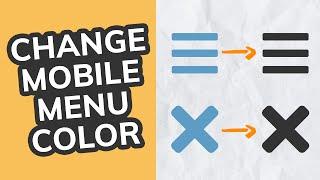 Change Mobile Menu Color in Elementor Pro