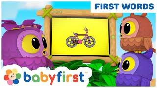 New Show! - Hoot, Scoot & What | Learn Vocabulary | Vehicles & Games for Babies | BabyFirst TV