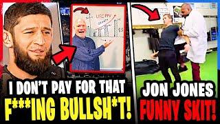 MMA Community GOES OFF on Dana White for UFC prices! *FOOTAGE* Jon Jones FUNNY SKIT! Khamzat Chimaev