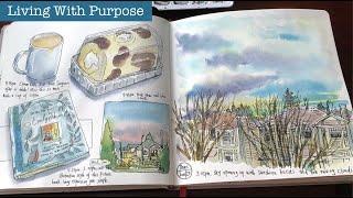 The Power of Daily Sketching in Art Journal Using Pen And Watercolors 