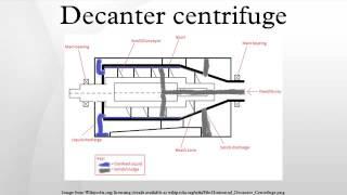 Decanter centrifuge