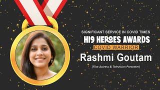 Hi9 Covid Warrior Awards - 2020 | Rashmi Gautam | Social Activist | Film Actress