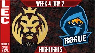 MDK vs RGE Highlights | LEC W4D2 Summer 2024 | MAD Lions KOI vs Rogue Week 4 Day 2