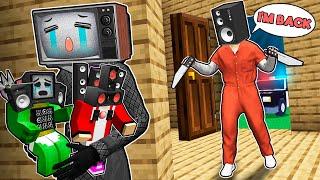 SPEAKER MAN PRISONER is BACK HOME! JJ and MIKEY's FAMILY is HIDING! Sad Story in Minecraft - Maizen