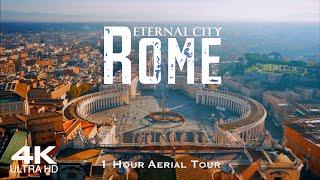 [4K] ROME  ROMA 2024 | 1 Hour Drone Aerial Relaxation | Lazio Vatican Italy Italia