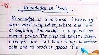 Essay on Knowledge is Power | Essay Writing | English Essay | Essay | English writing | Eng Teach
