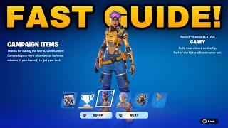 How To COMPLETE ALL CAREY NATURAL CONSTRUCTOR PACK QUESTS CHALLENGES in Fortnite! (Quests Guide)