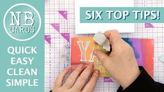 Six Top Tips for Quick and Easy Clean and Simple Cards | YAY Celebrate Tutorial [2024/29]