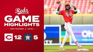 Astros vs. Reds Game Highlights (9/4/24) | MLB Highlights