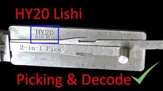 (466) HY20 Lishi Picking & Decoding Hyundai Door Lock