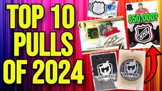 Top 10 BIGGEST Hockey Card Pulls of 2024 !!