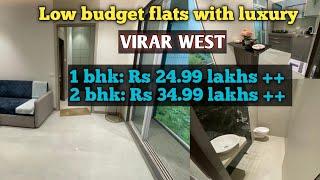 Virar west ! Low budget flats ! Call 8268515555 ! 1 rk 1 bhk 2 bhk sea view flats ! Super Homez