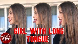 Girl With Long Tongue  Viral TikTok Video #shorts
