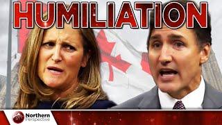 Chrystia Freeland COMPLETELY EMBARRASSED by Conservatives while Trudeau leaves EARLY!