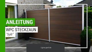 WPC-Steckzaun aufbauen: Sylt | zum Aufschrauben | Ligna Gard