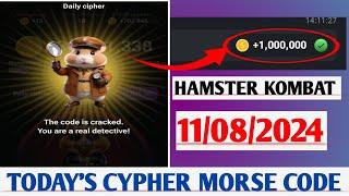 HAMSTER KOMBAT DAILY CYPHER CODES FOR TODAY 11/08/2024