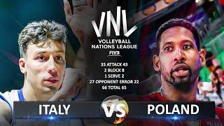 Italy vs Poland | Men's VNL 2024