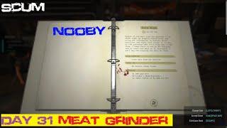 Day 31 Meat Grinder Hardcore PVP server - Scum 0.96 - Nooby trying to reach 1K Subs