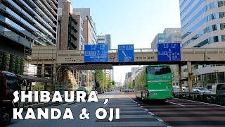 Driving in Tokyo Japan 4K - Shibaura, Kanda & Oji