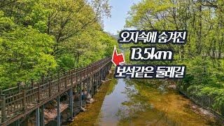 오지속에  숨겨진 13.5km 보석 같은 둘레길/우리나라 3대 정원/최고의 인공폭포/V자 절벽/국보여행/구독자이벤트-함께걸어요.