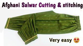 New Trendy Afghani Salwar Cutting and Stitching/Salwar Design Cutting/Afghani/Balloon Palazzo Pant