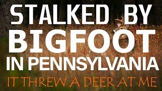 OUTDOORSMEN STALKED BY BIGFOOT IN PENNSYLVANIA | IT ALWAYS KNEW WHERE I WAS (IT THREW A DEER AT ME)