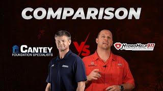 Cantey Foundation Solutions Comparison | HydroHelp911 vs Cantey Foundation Solutions