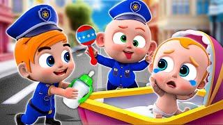 Police Takes Care of a Baby | Police Baby Care Song and More Nursery Rhymes & Kids Songs