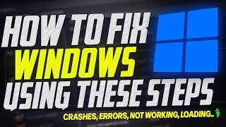  How To FIX almost ANY Windows PC issue with these simple features and commands!