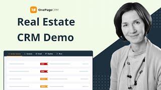 CRM for Real Estate Agents | OnePageCRM Demo