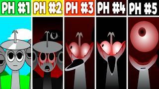 Sprunki Mix! Phase 1 VS Phase 2 VS Phase 3 VS Phase 4 VS Phase 5! Incredibox - Sprunki