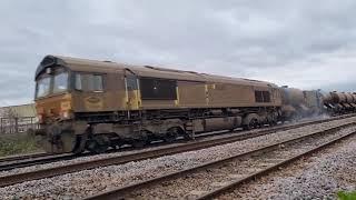 Trains at Kirk Sandall Station & Jn, plus Barnby Dunn Crossing 10/5/22. Going loco down at my Local.