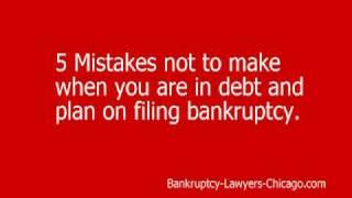 5 Mistakes People Make Filing Bankruptcy