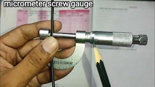use of micrometer screw gauge 11th physics practical #11thphysics @a2zpractical991  #class11th