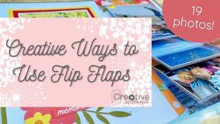Creative Ways to Use Flip Flaps | 19 Photos on a Scrapbook Layout | Creative Design Team