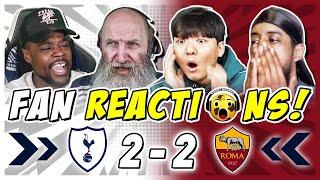 SPURS FANS DEJECTED  REACTION TO TOTTENHAM 2-2 ROMA | EUROPA LEAGUE FAN REACTIONS