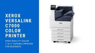 Xerox VersaLink C7000 Color A3 Printer Overview